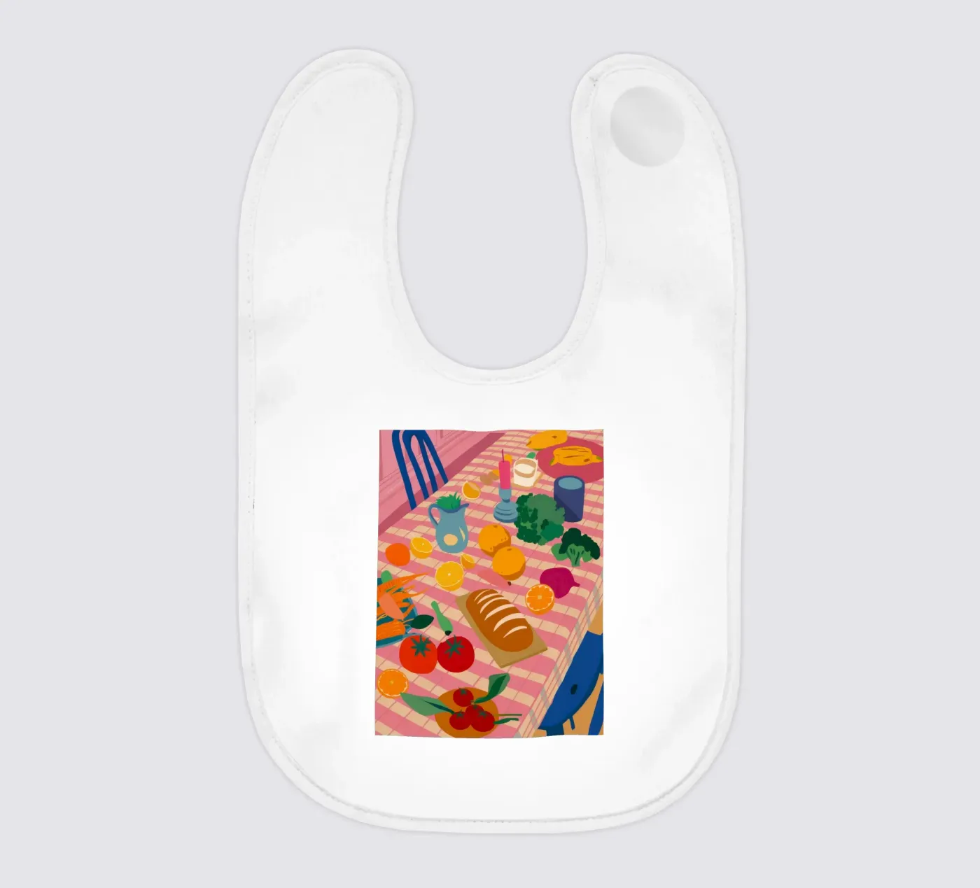 Rustic Lunch Table Babylätzchen von Trace Brush