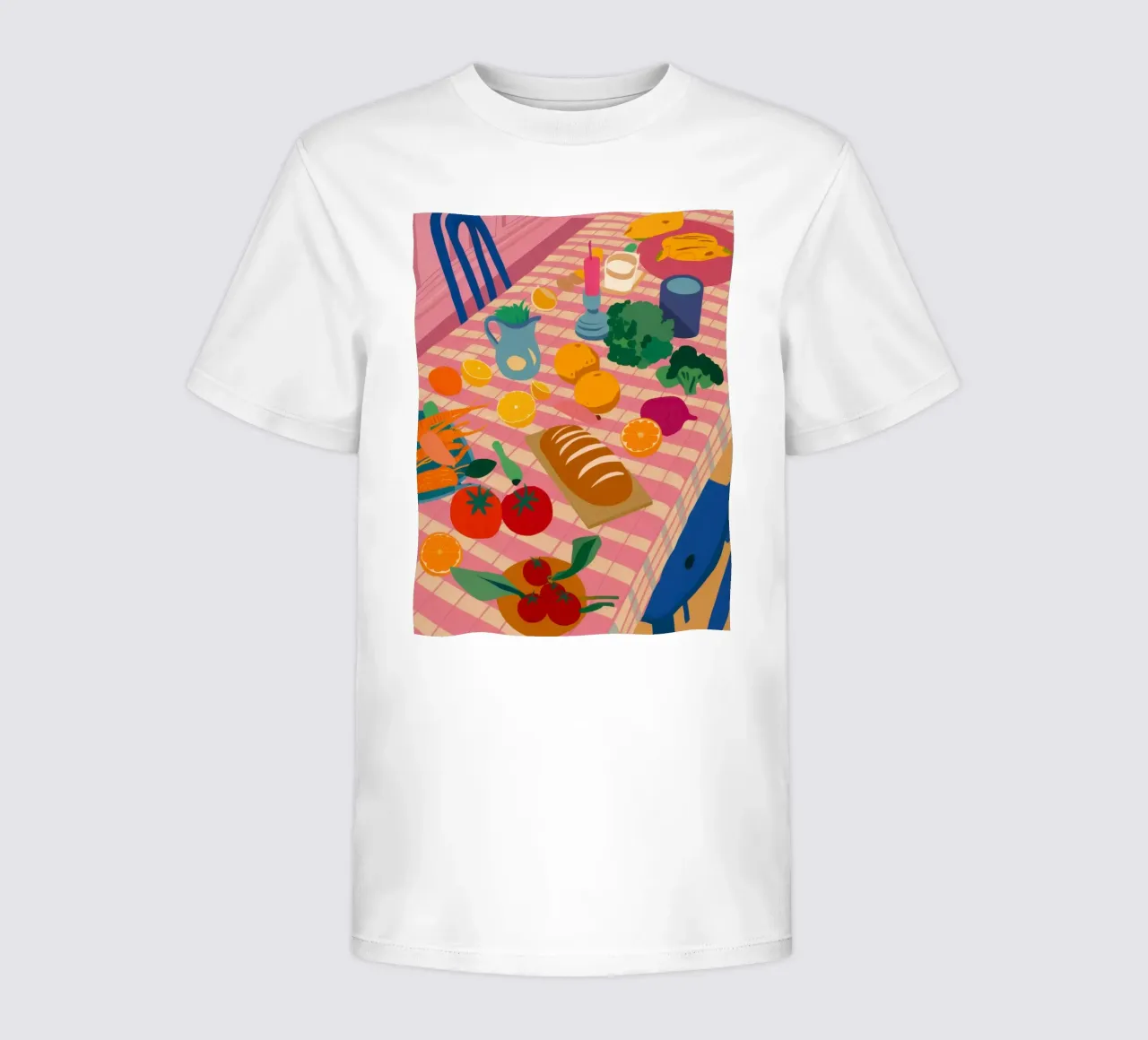 Tavolo da pranzo rustico t-shirt bambini da Trace Brush