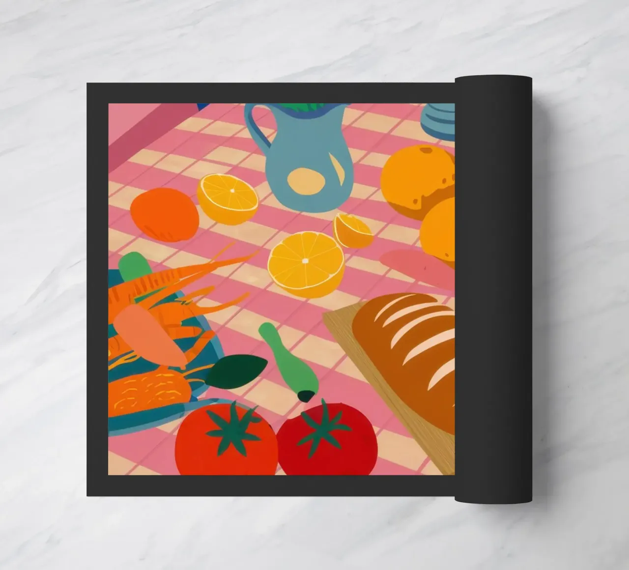 Tavolo da pranzo rustico zerbino da Trace Brush