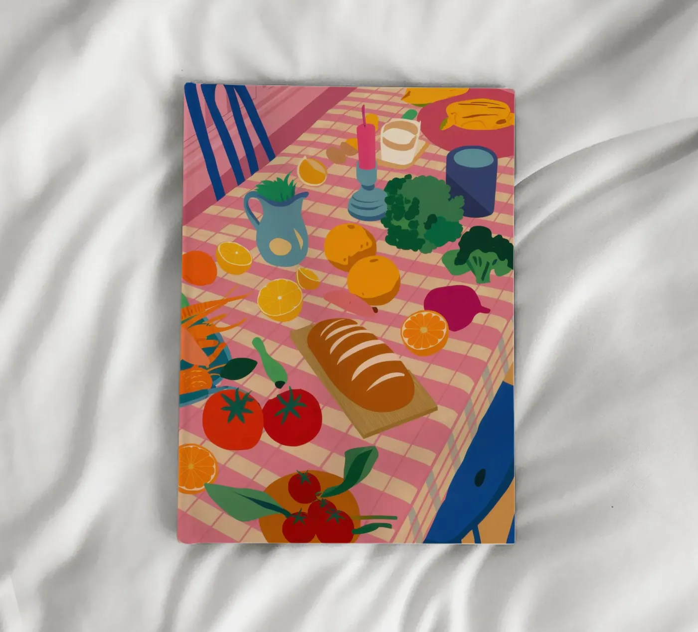Rustic Lunch Table notebook by Trace Brush