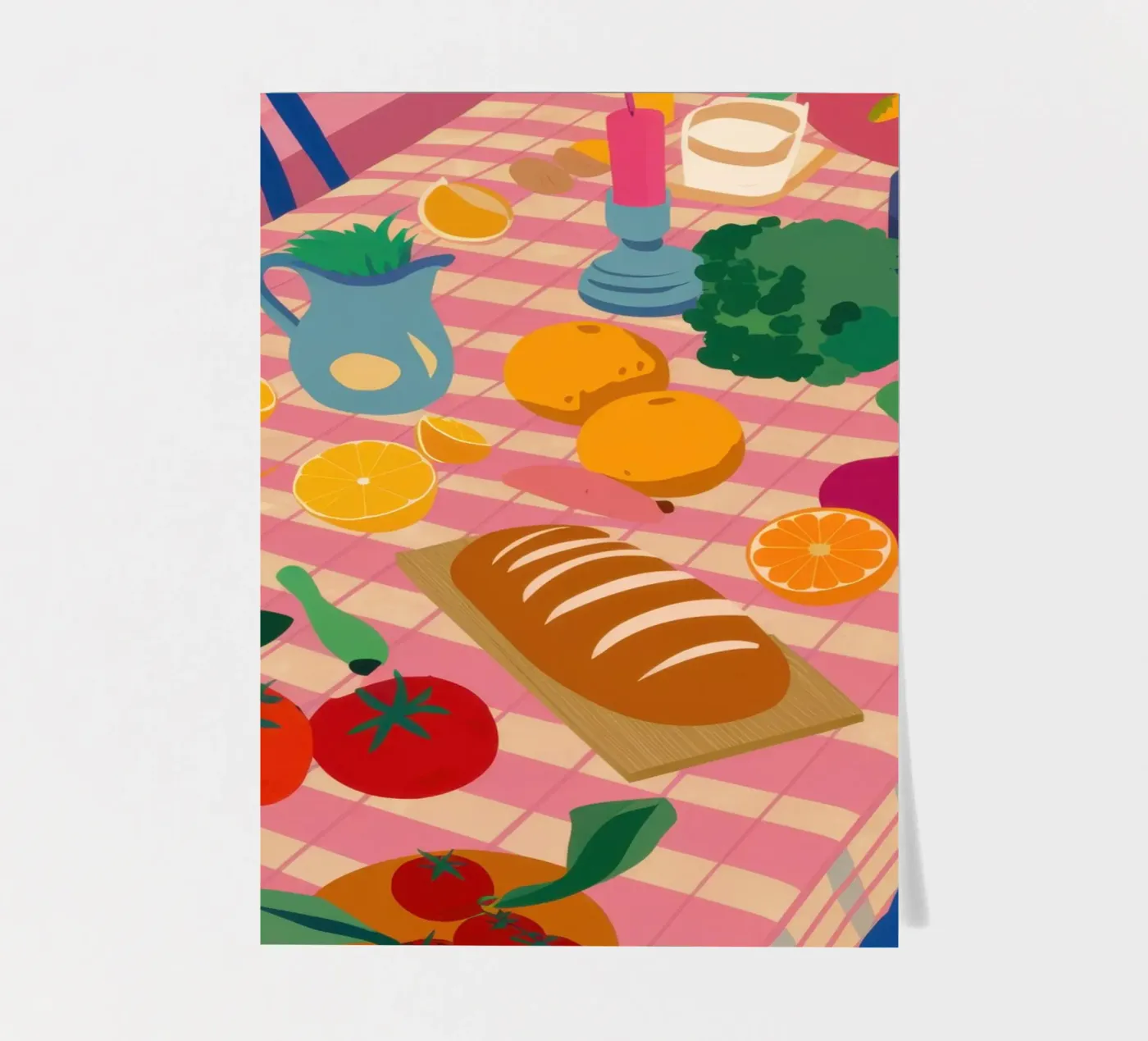 Rustic Lunch Table sticker sheet by Trace Brush