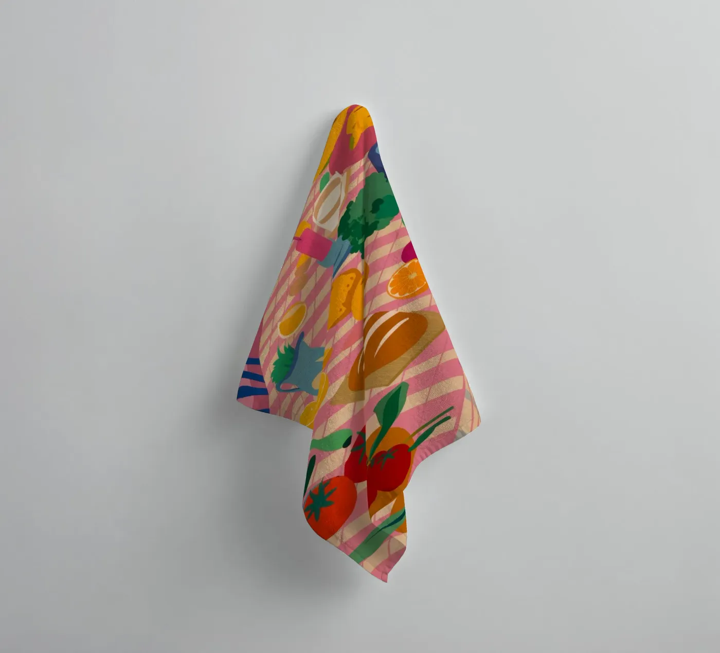 Rustic Lunch Table badhanddoek van Trace Brush