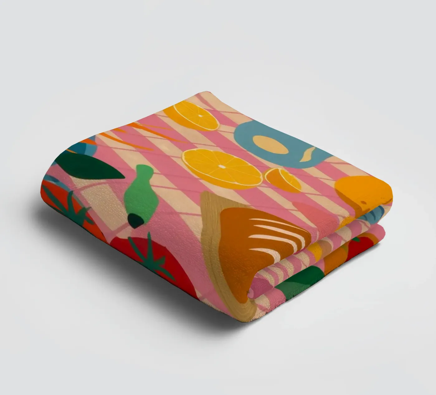 Rustic Lunch Table towel by Trace Brush
