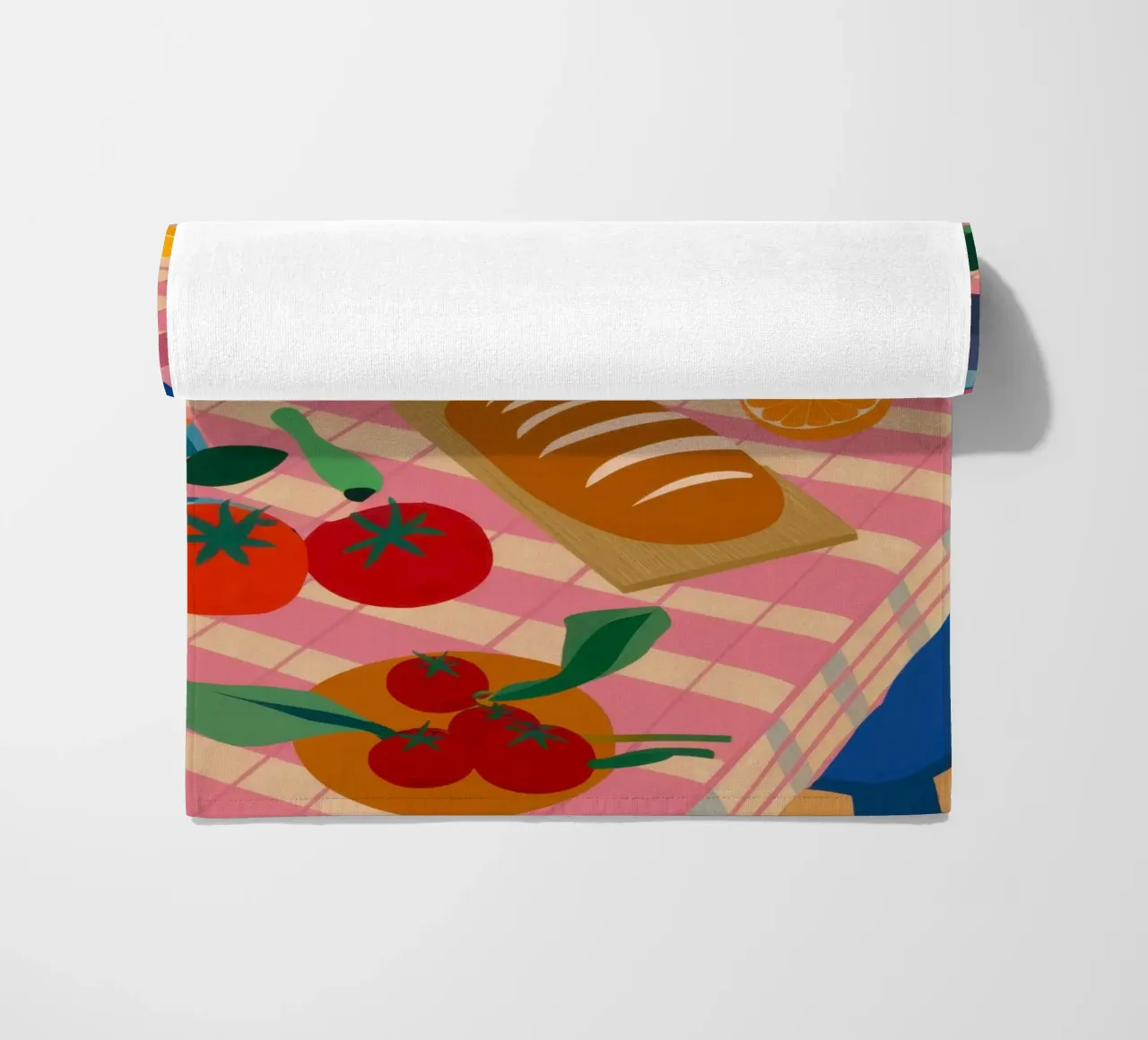 Tavolo da pranzo rustico telo mare da Trace Brush