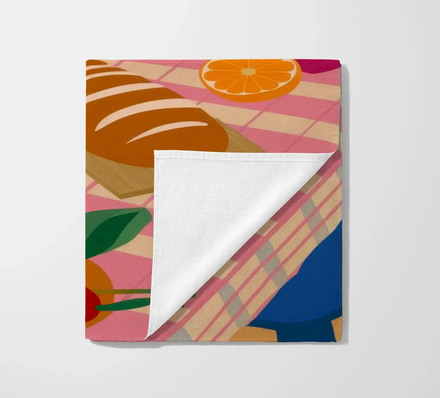 Tavolo da pranzo rustico telo mare da Trace Brush