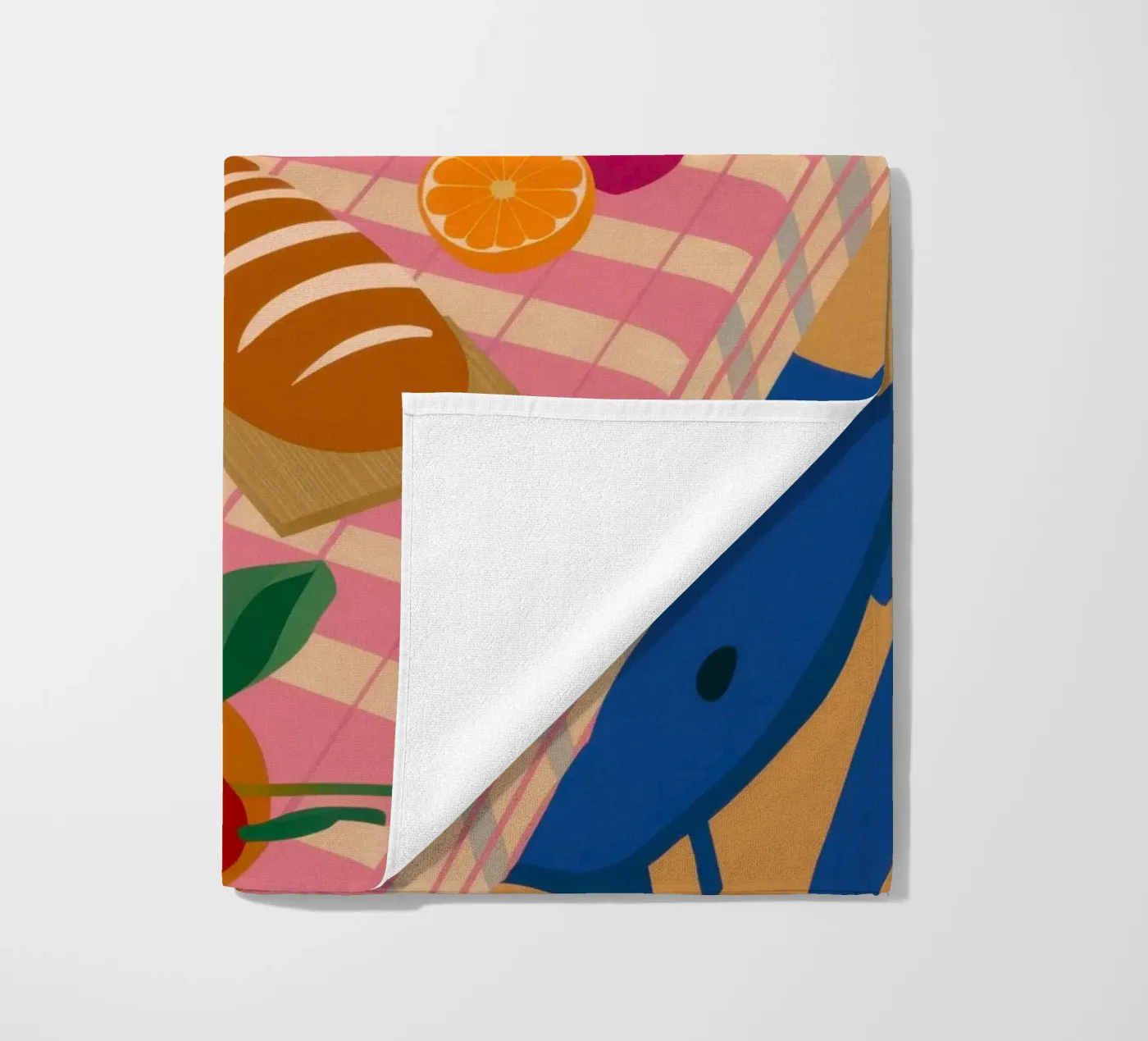 Tavolo da pranzo rustico telo mare da Trace Brush