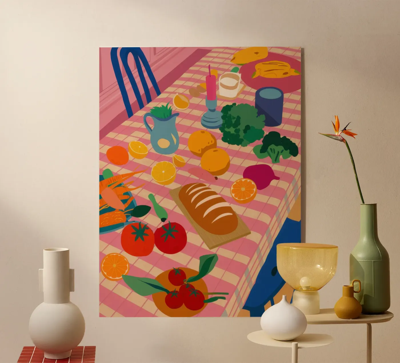 Rustic Lunch Table Acryl-Glas von Trace Brush