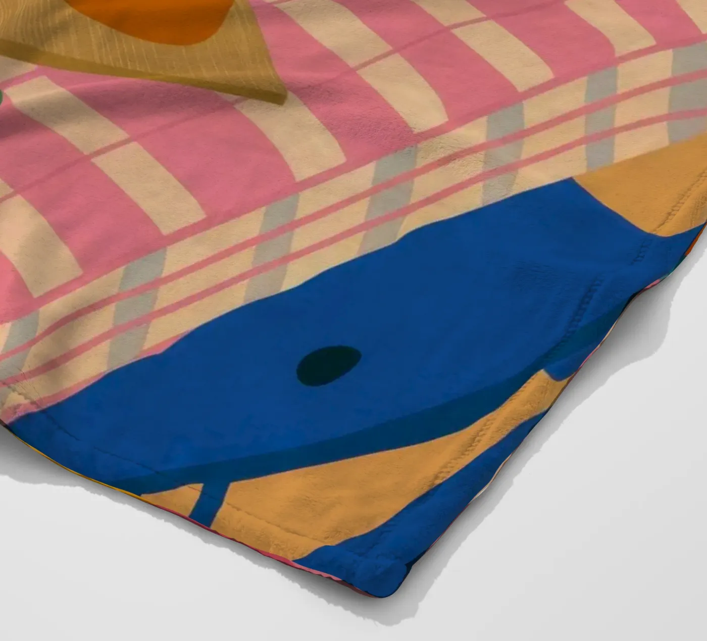 Rustikaler Mittagstisch Fleecedecke von Trace Brush