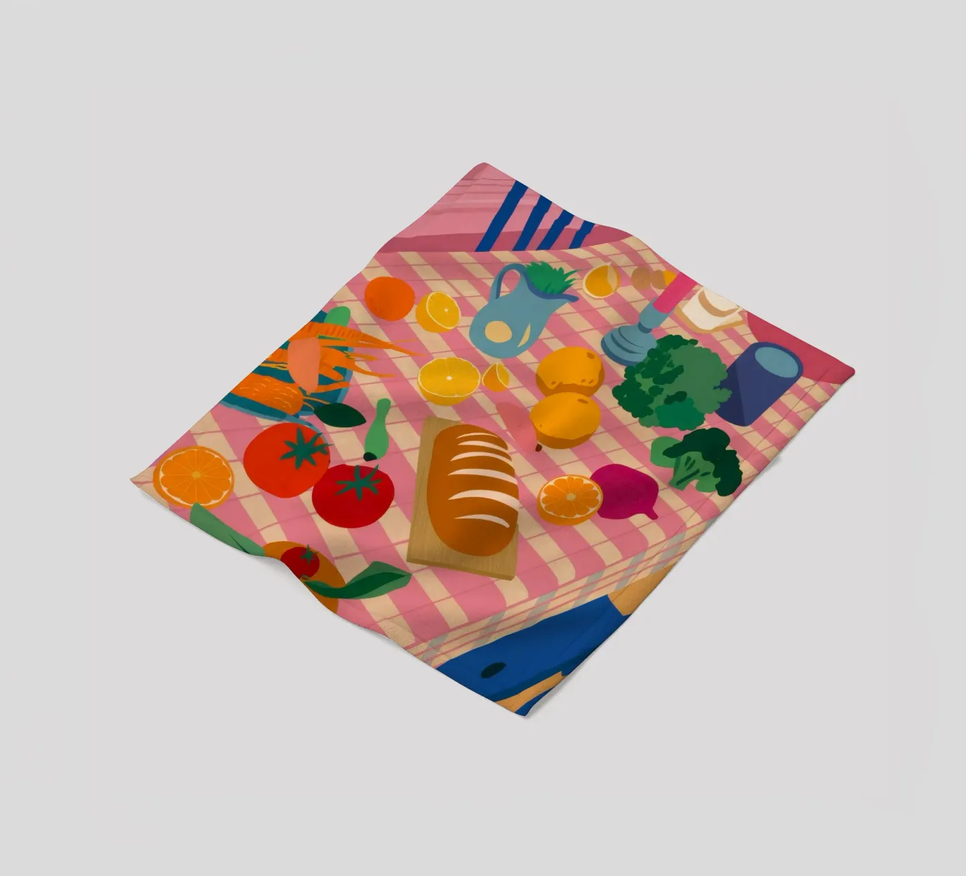 Rustikaler Mittagstisch Fleecedecke von Trace Brush