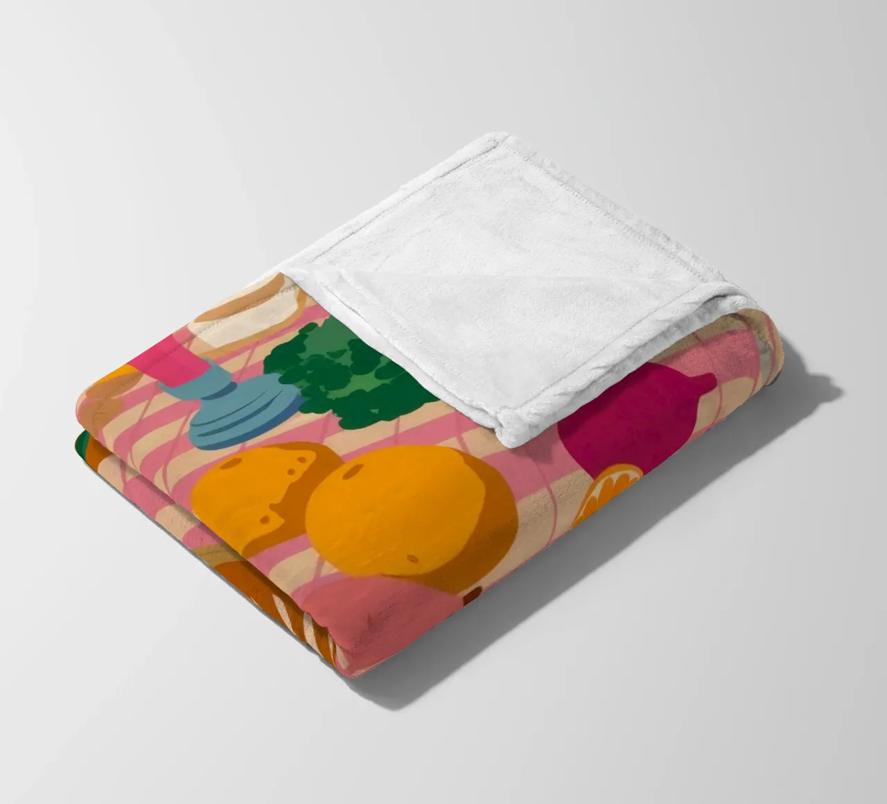 Rustikaler Mittagstisch Fleecedecke von Trace Brush