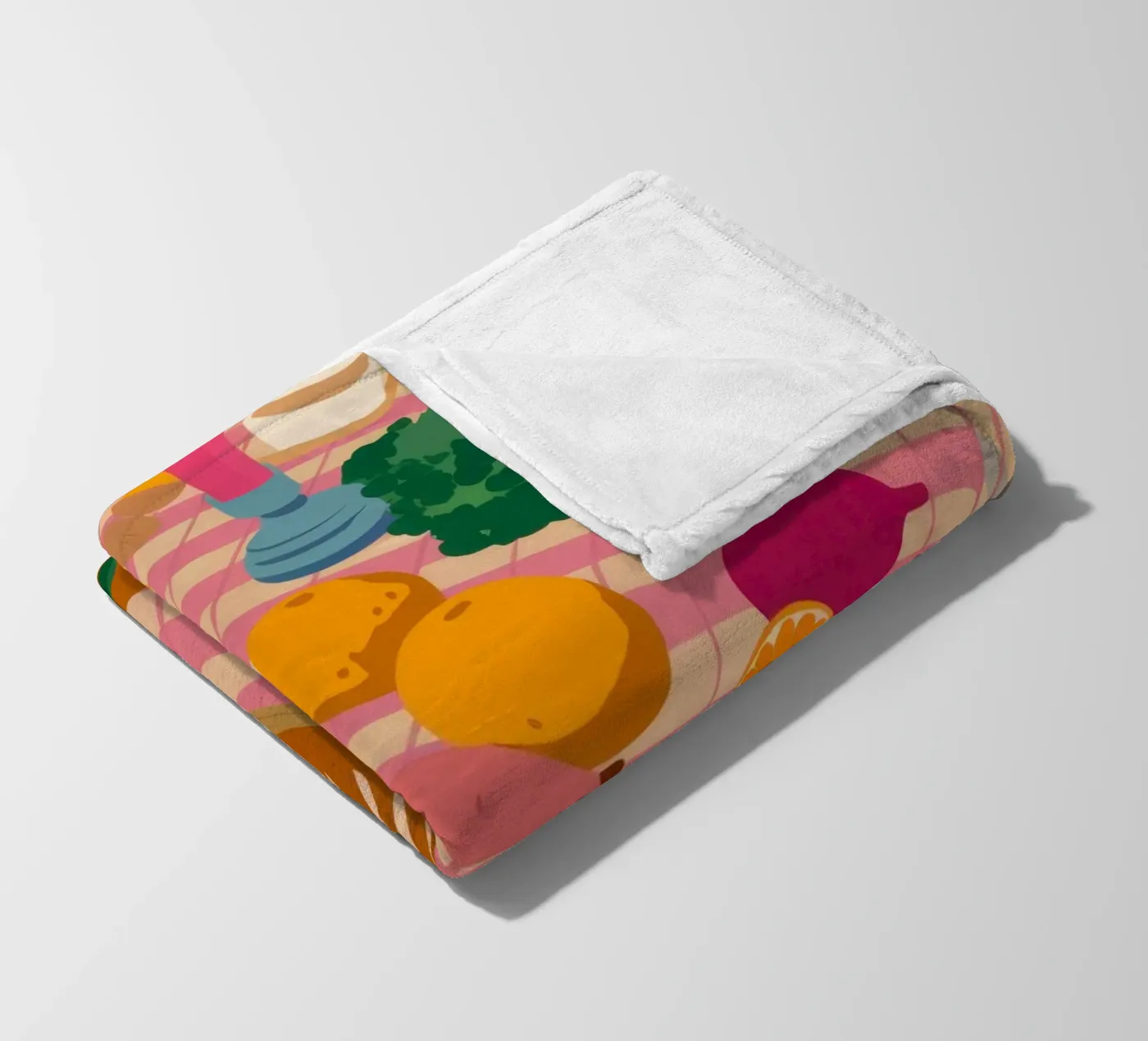 Rustikaler Mittagstisch Fleecedecke von Trace Brush