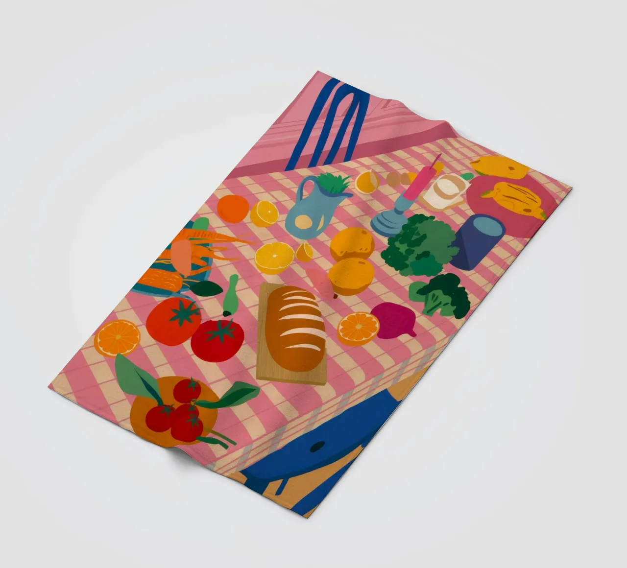 Tavolo da pranzo rustico coperta in pile da Trace Brush