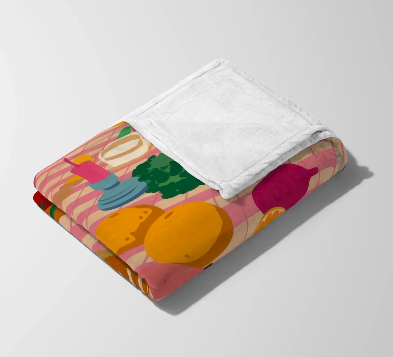 Rustikaler Mittagstisch Fleecedecke von Trace Brush