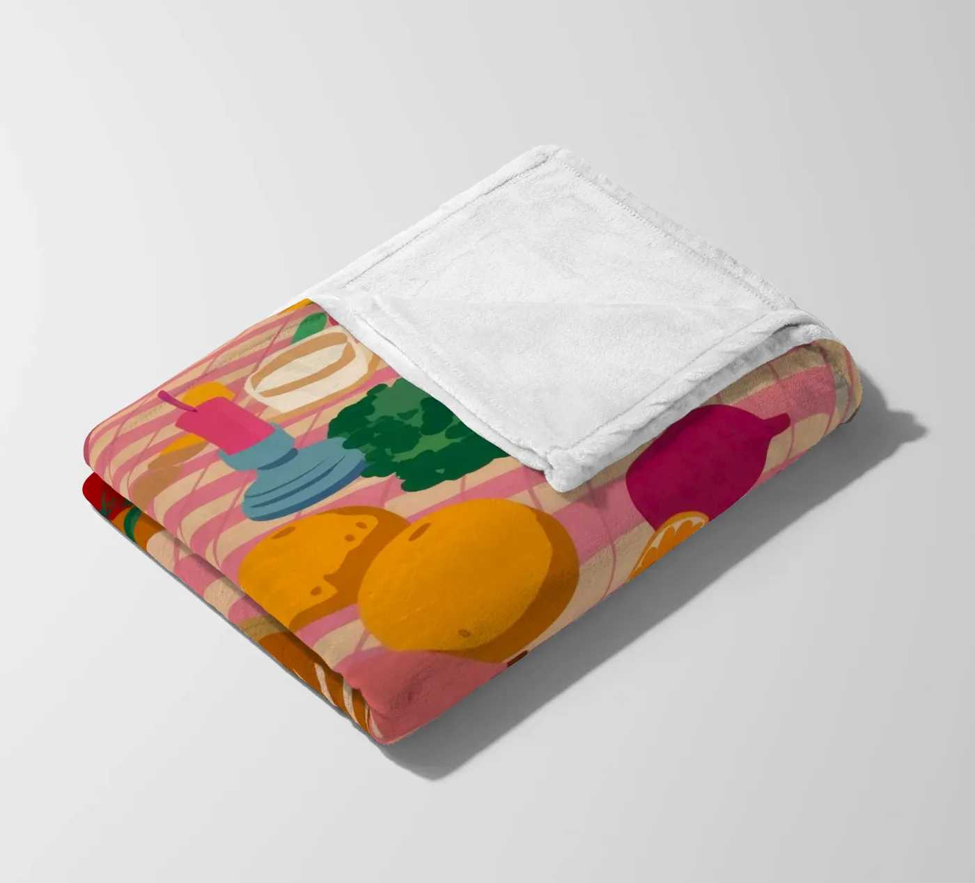 Rustikaler Mittagstisch Fleecedecke von Trace Brush