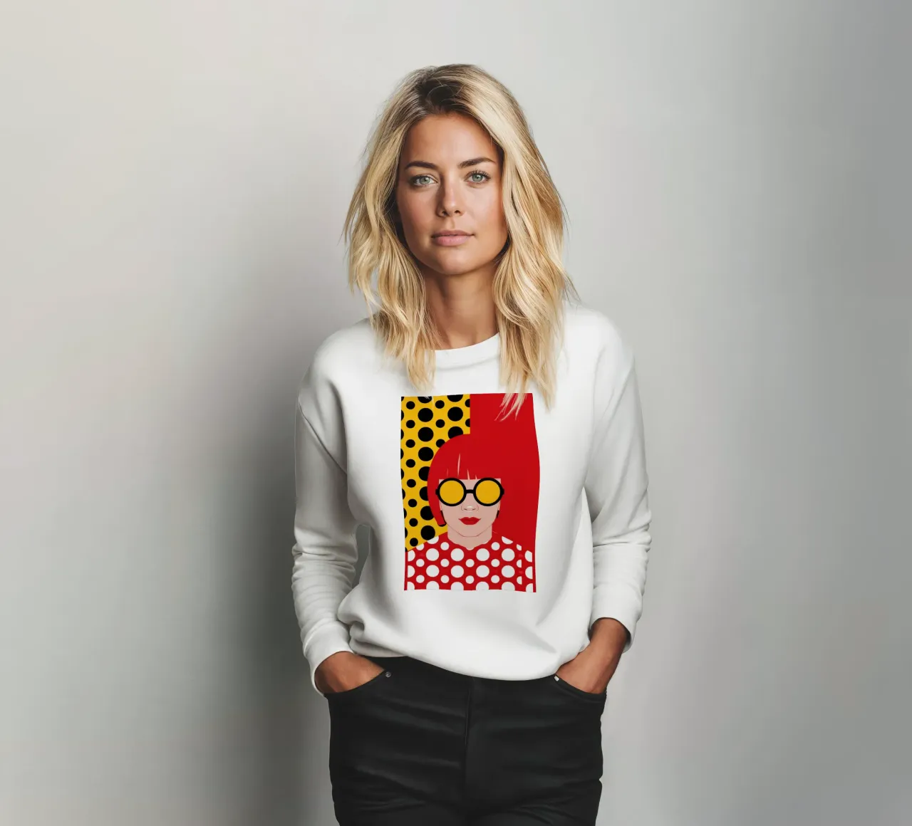 Pop Art a pois felpa da Gaia Viesta