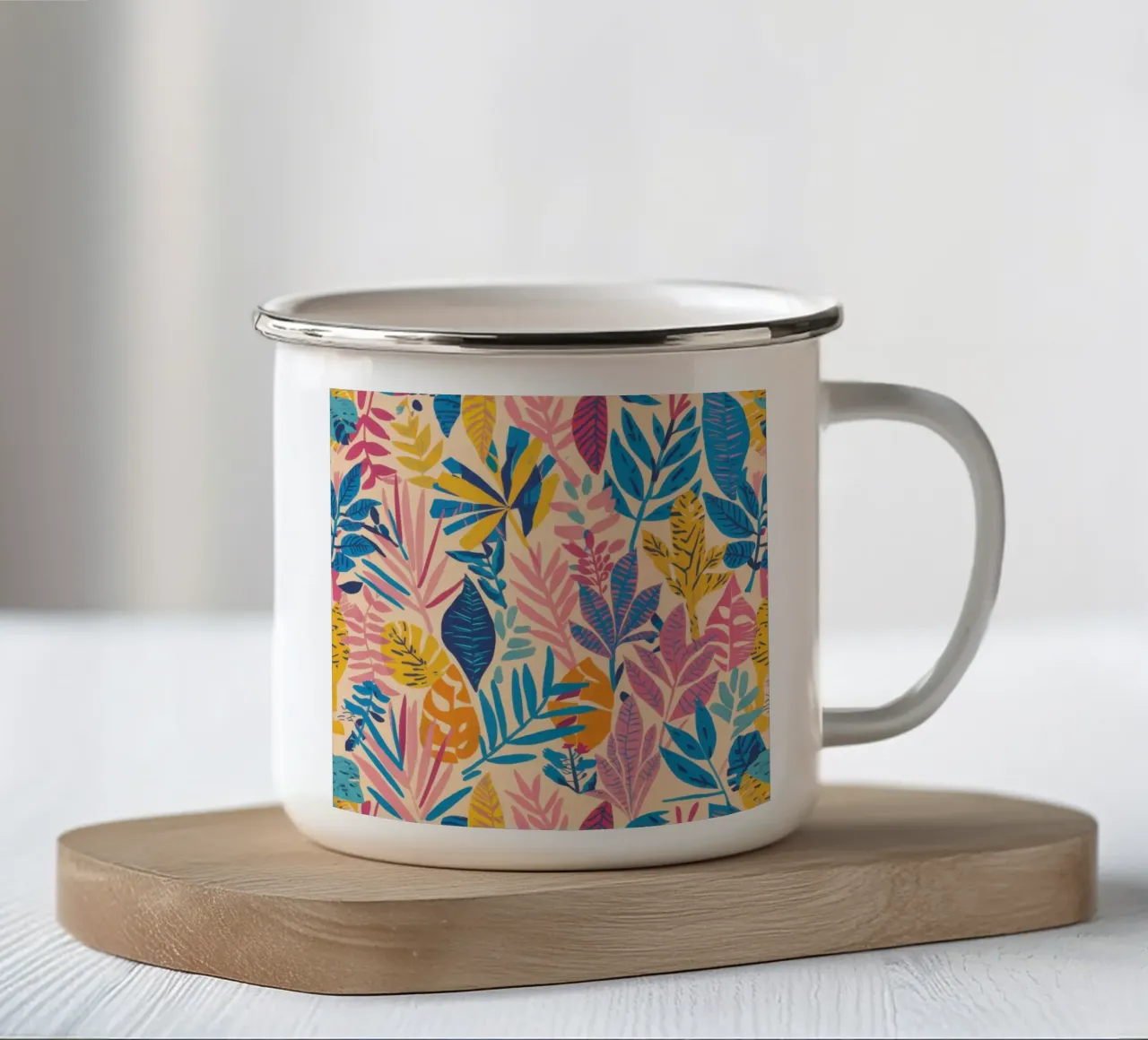Arazzo Jungle Lush tazza in smalto da Selene Shade