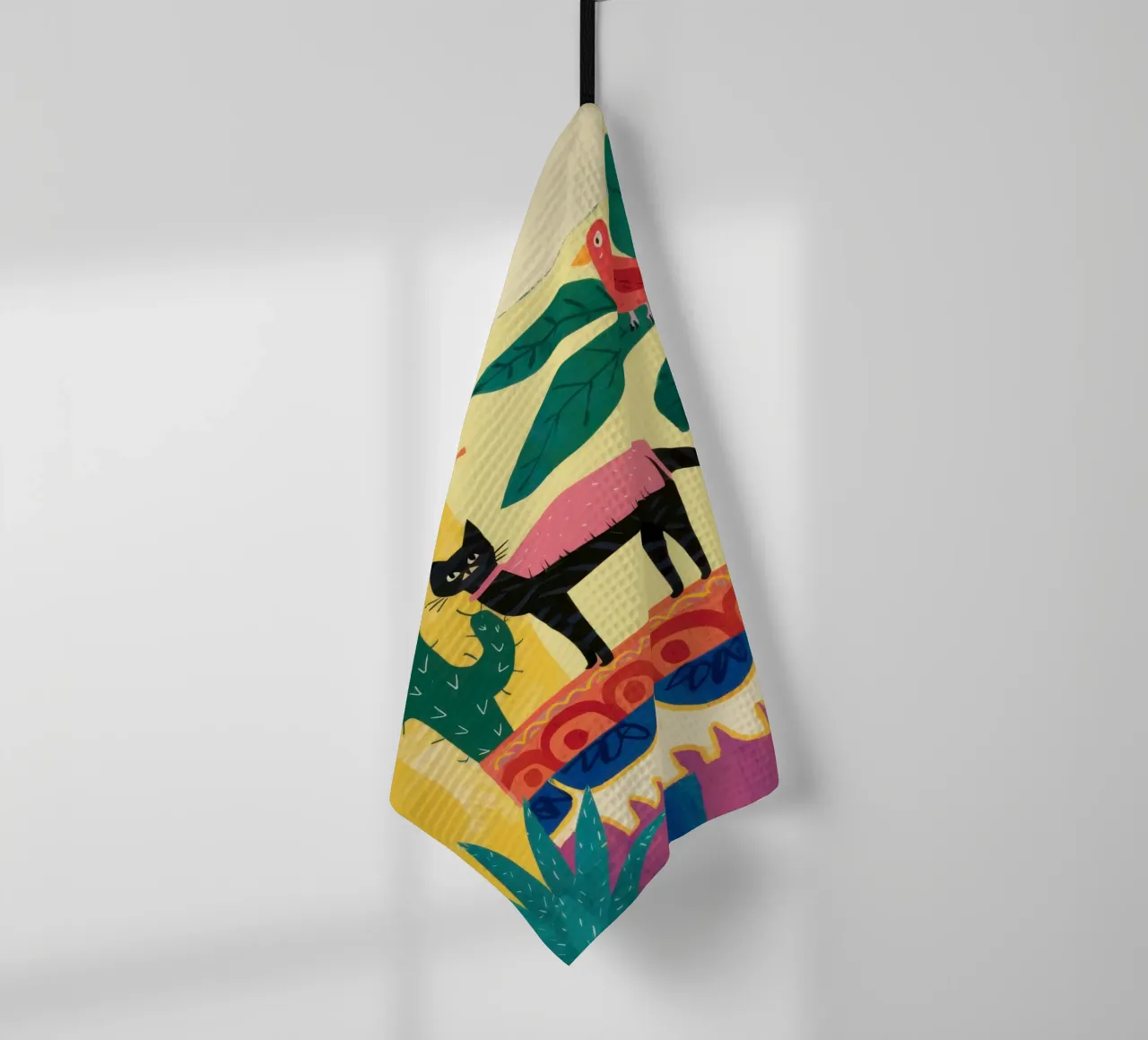 Totem gatto del deserto canovaccio da cucina da Trace Brush