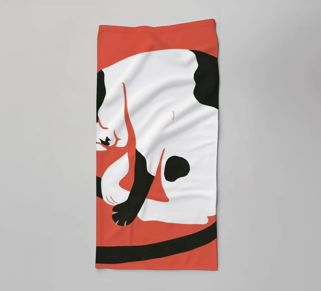 The Yin Yang Cat towel by Luna Aura