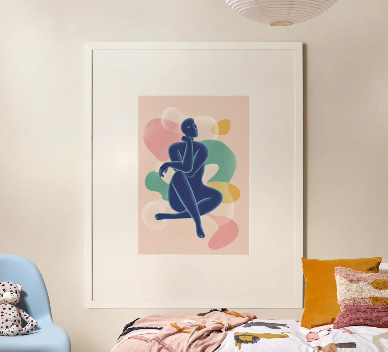 Reclining Figure Abstract poster by Mark Solaria