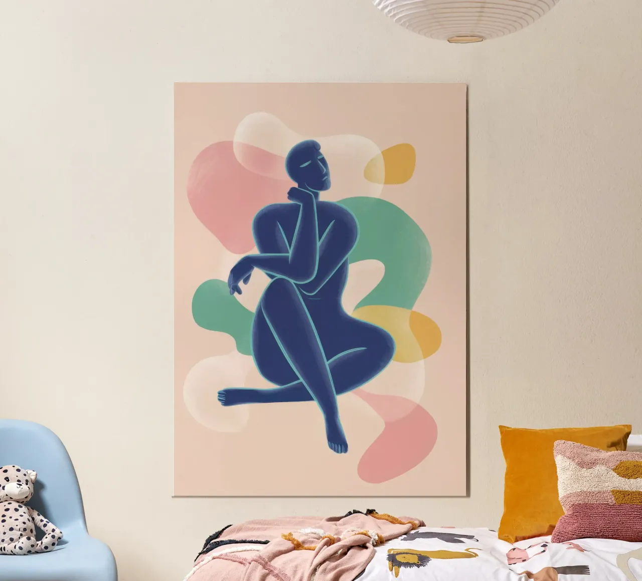 Reclining Figure Abstract poster by Mark Solaria