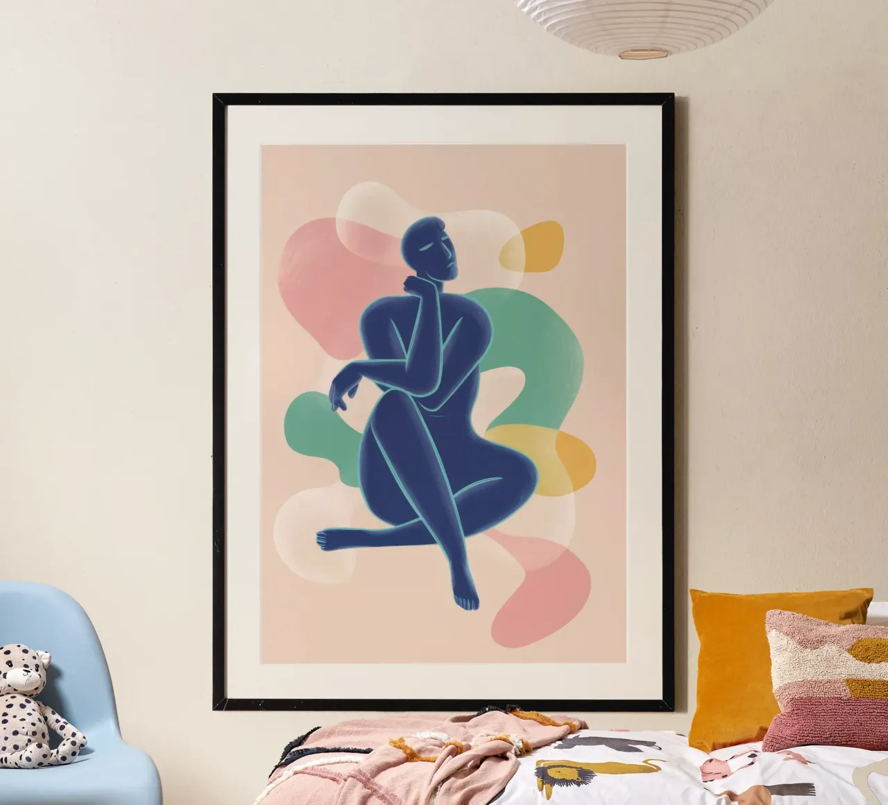 Reclining Figure Abstract poster by Mark Solaria