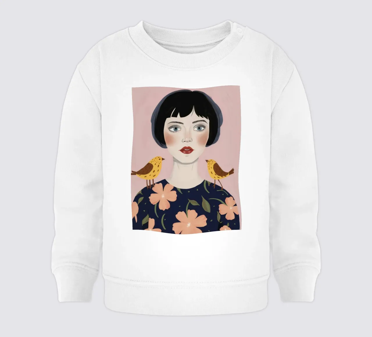Fanciulla Uccello Sussurrante felpa neonato da Selene Shade