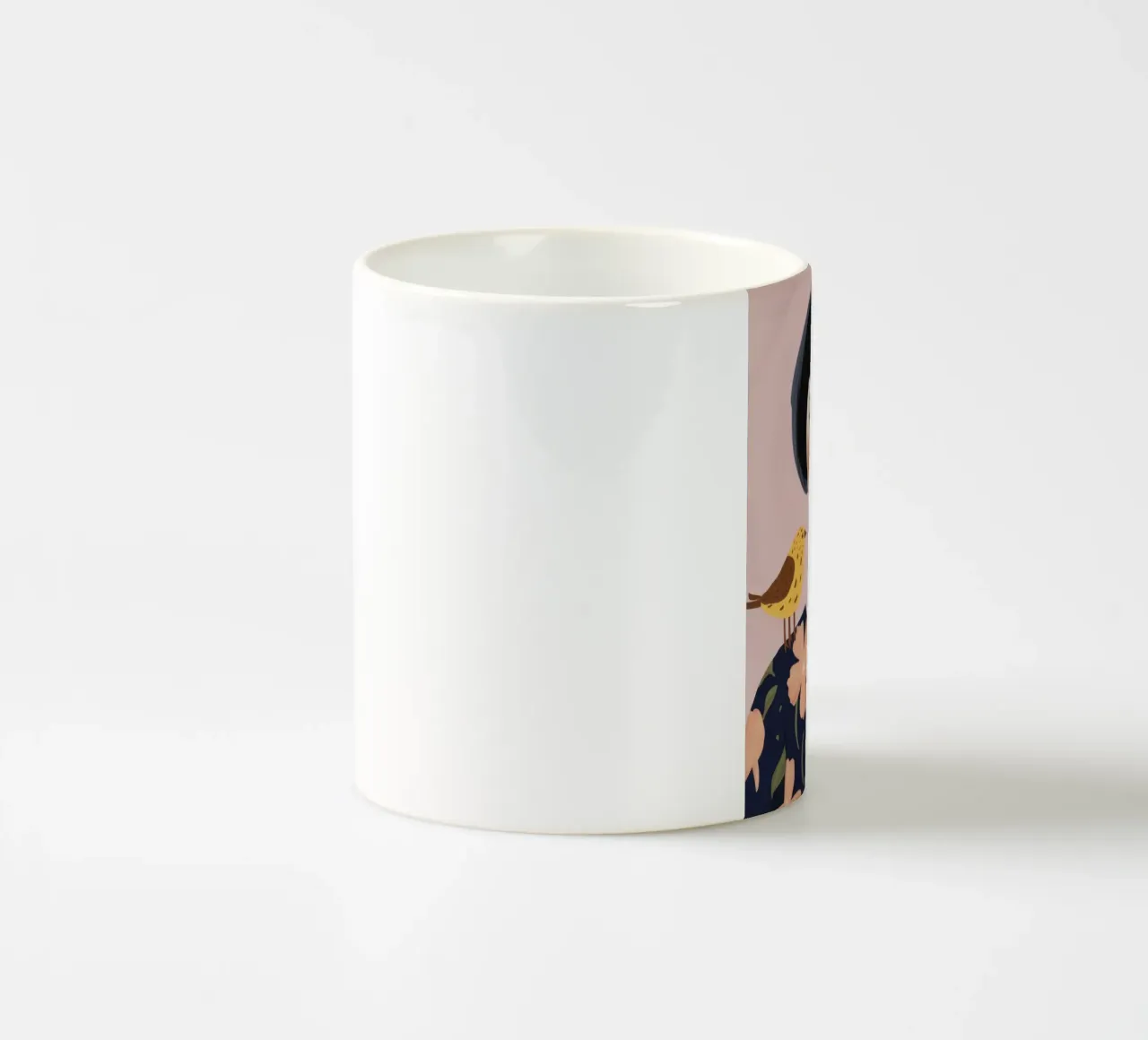 Fanciulla Uccello Sussurrante tazza in ceramica da Selene Shade