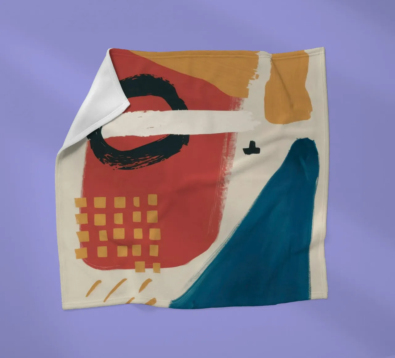 Terracotta Shape Study coperta in pile da Luna Aura