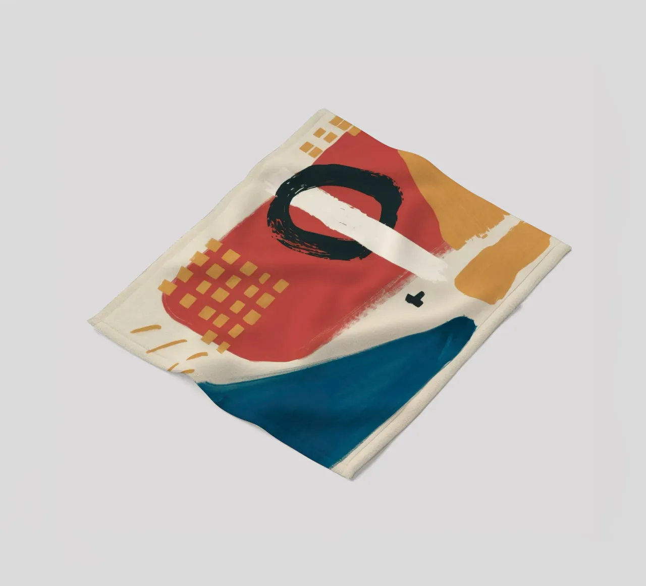 Terracotta Shape Study coperta in pile da Luna Aura