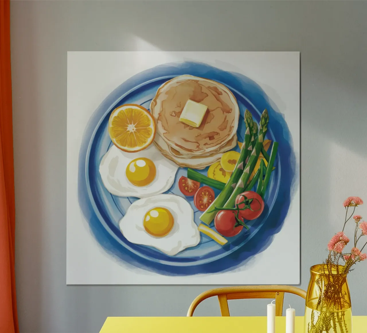 Piatto unico per la colazione poster con telaio in plastica da Gaia Viesta