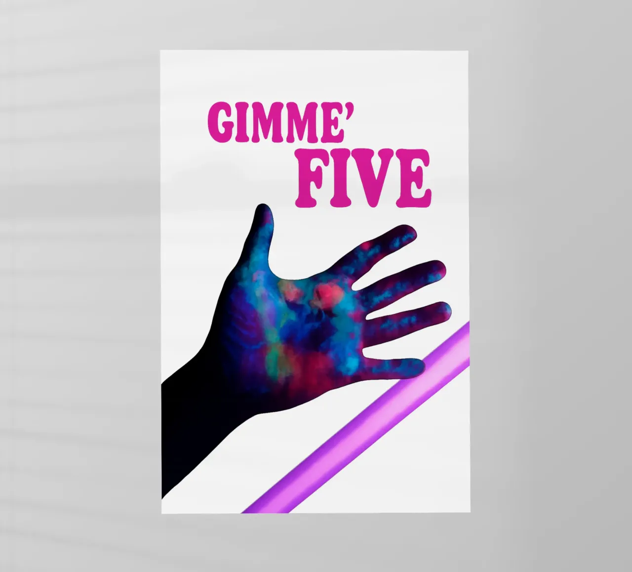 GIMME FIVE 5 pellicola backlit da Vintage Van Gogh