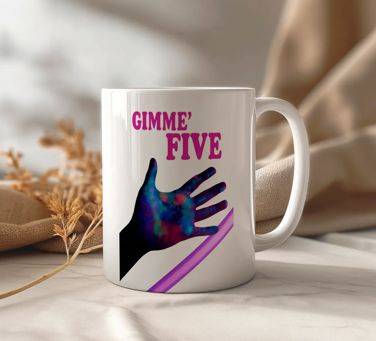 GIMME FIVE 5 tazza in ceramica da Vintage Van Gogh