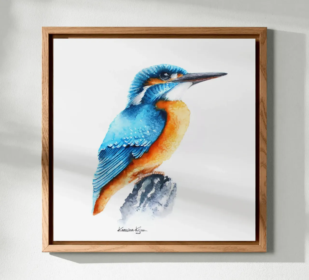 Kingfisher ice bird alluminio dibond da Karolina Kijak