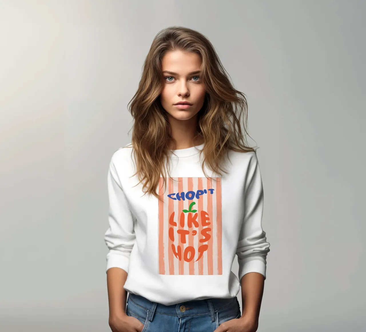 Chop It Like It's Hot - Messer und Paprika - Küchendesign felpa da Typo Designs