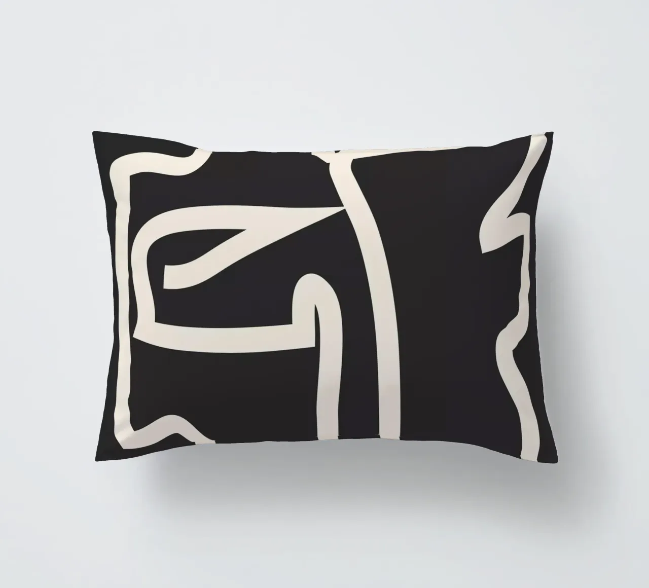 Linea astratta Face cuscino da ThingDesign