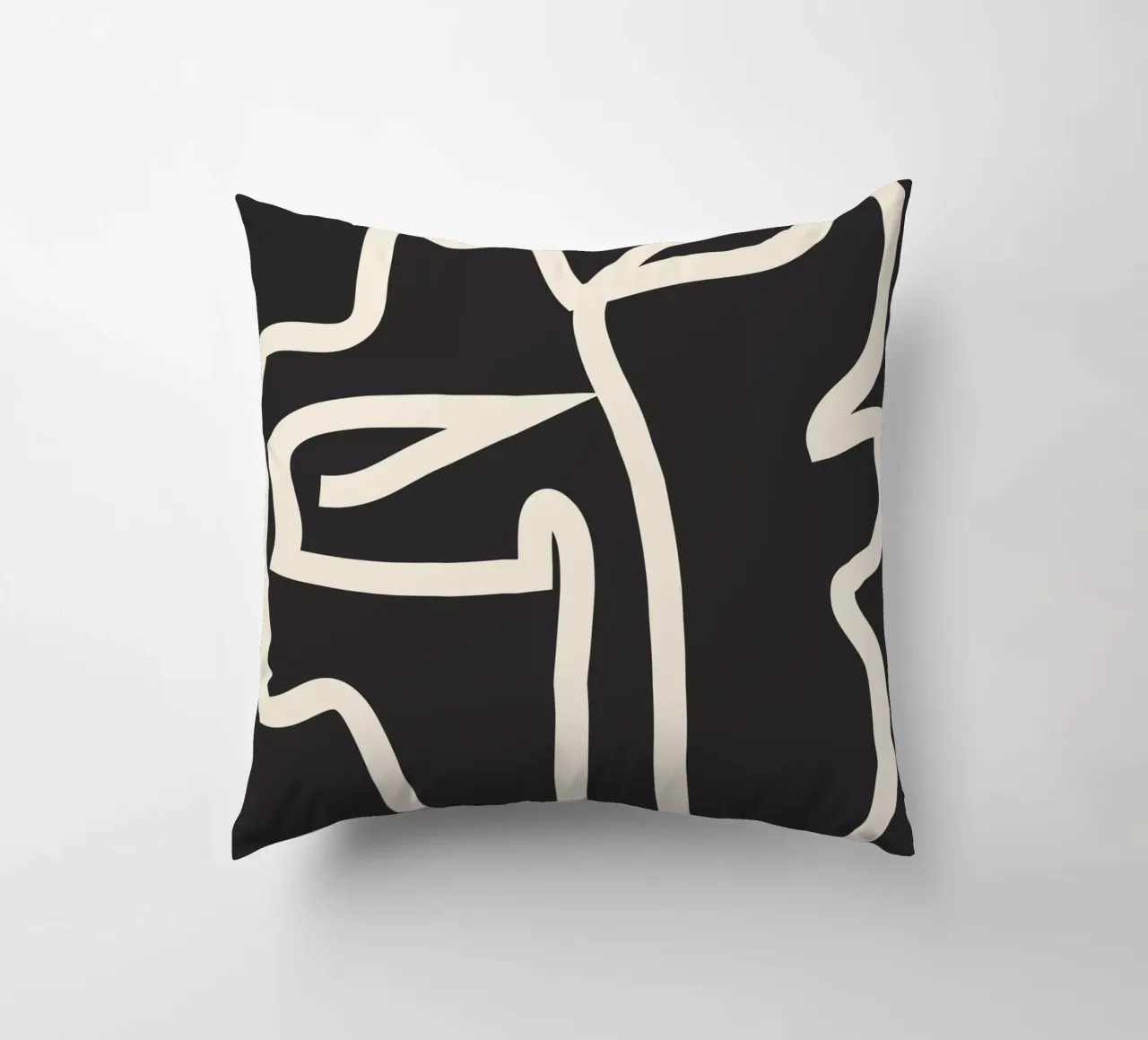 Linea astratta Face cuscino da ThingDesign