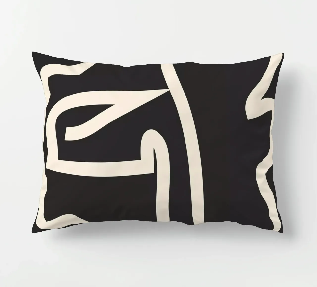 Linea astratta Face cuscino da ThingDesign