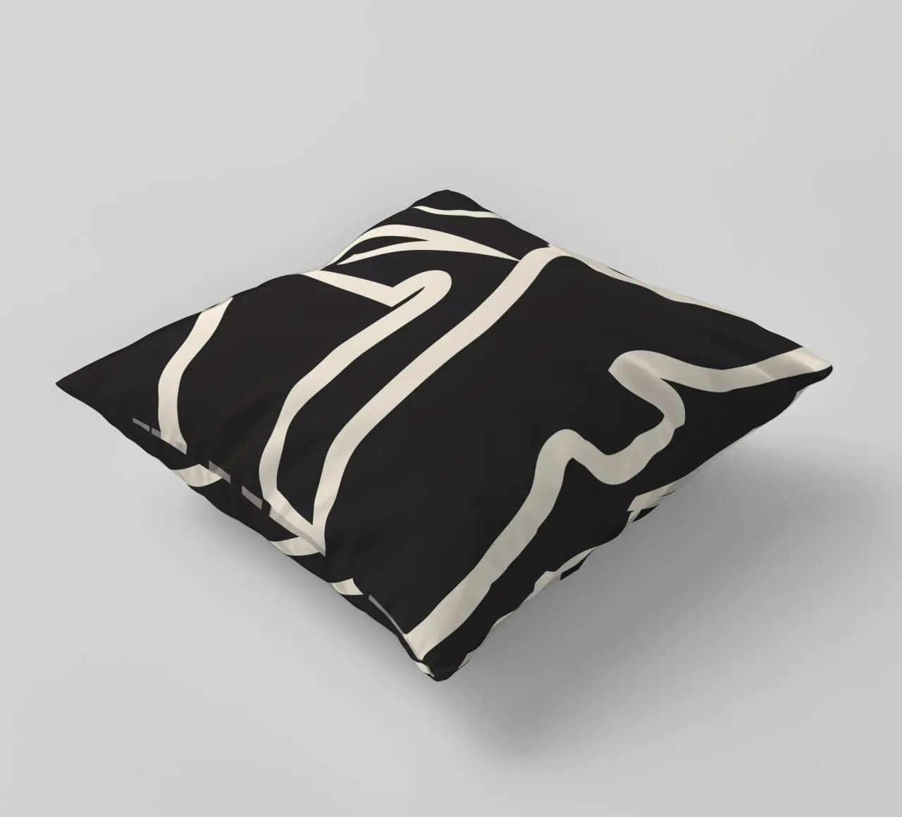 Linea astratta Face cuscino da ThingDesign