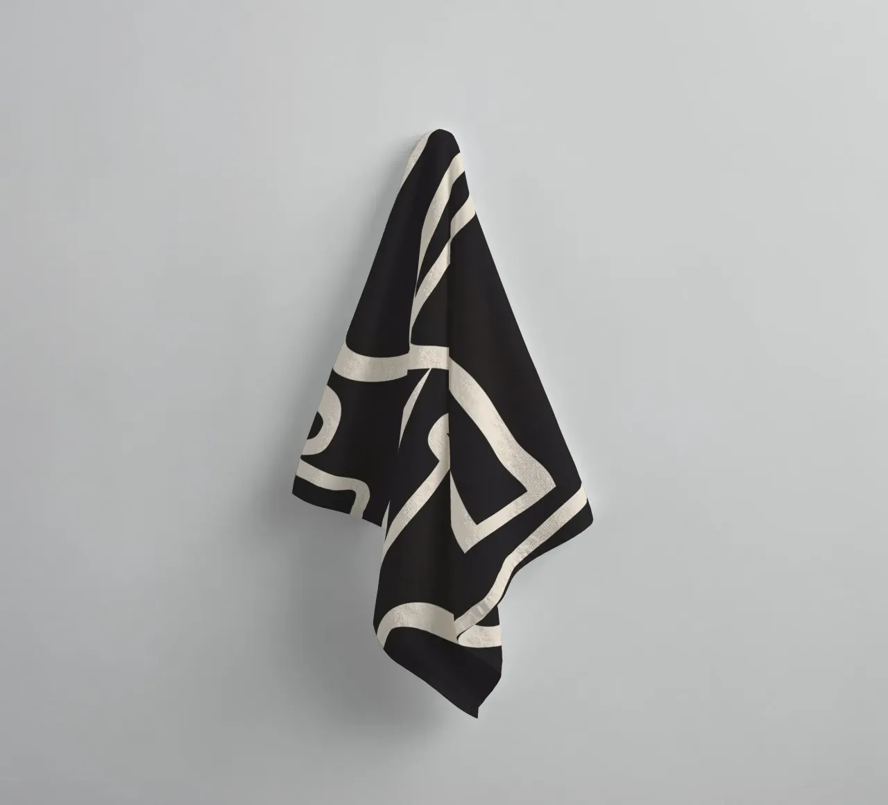 Abstract line art Face towel by ThingDesign