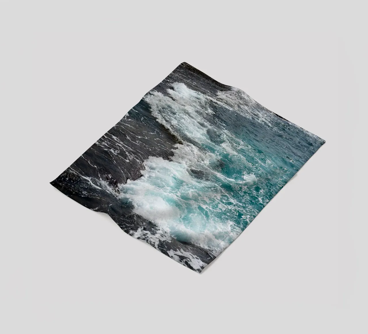 Sdot Yam beach fleece blanket by Tal Paz-Fridman