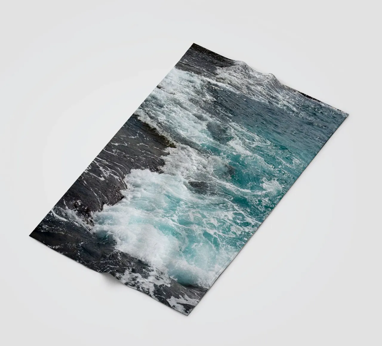 Sdot Yam beach fleece blanket by Tal Paz-Fridman