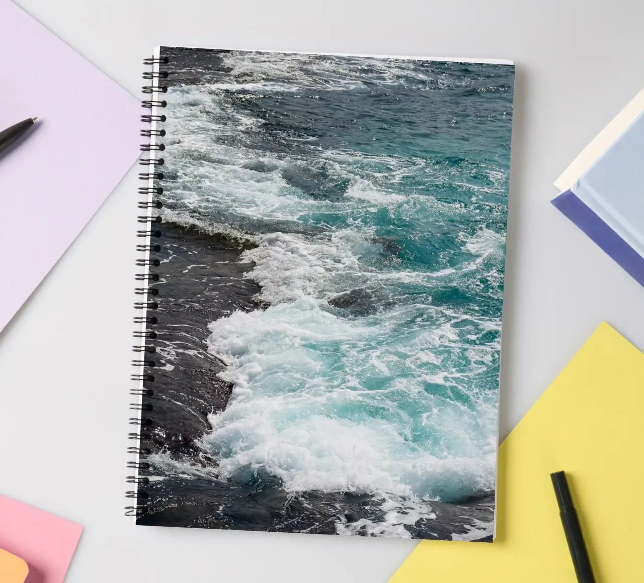 Sdot Yam beach spiral notebook by Tal Paz-Fridman