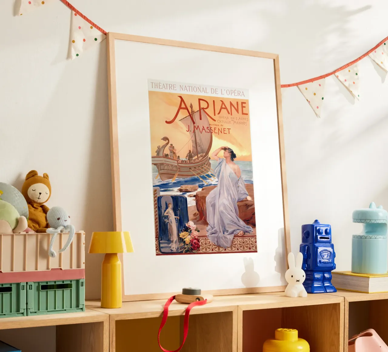 Poster d'epoca dell'opera Ariane Massenet Art Nouveau poster con telaio in plastica da homdeco