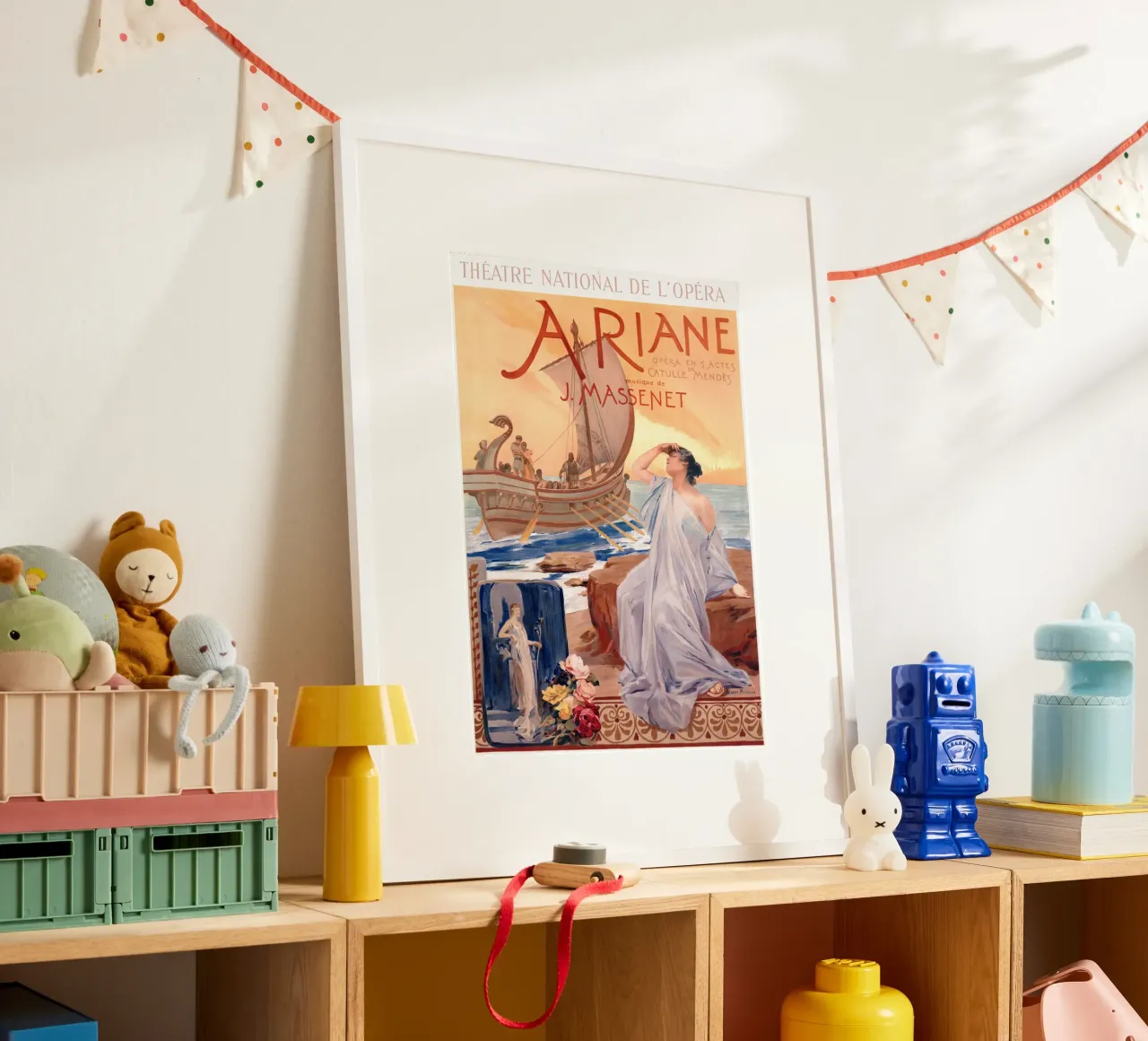 Poster d'epoca dell'opera Ariane Massenet Art Nouveau poster con telaio in plastica da homdeco
