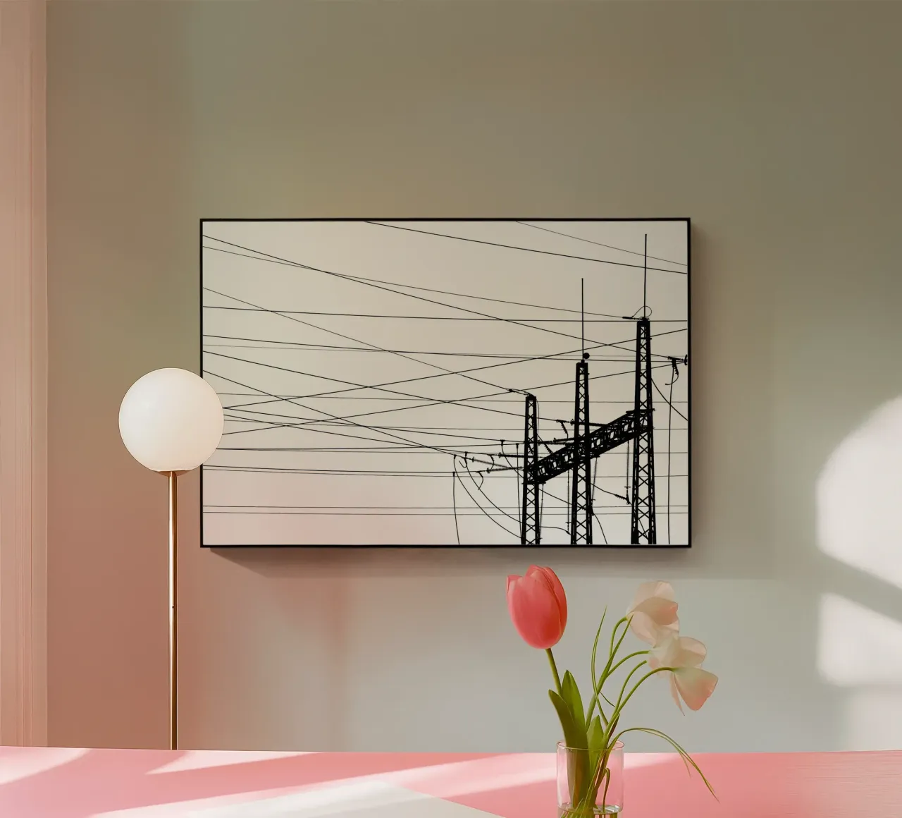 Elektriciteitscentrale acryl van Tal Paz-Fridman