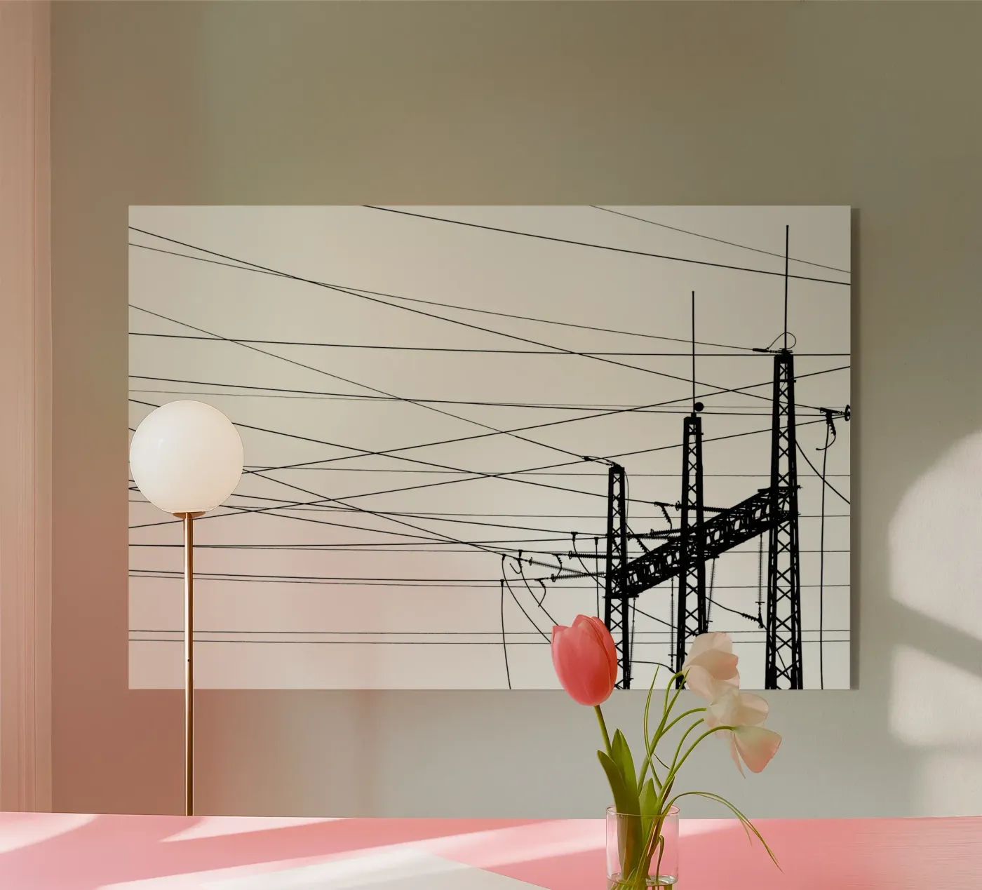 Impianto elettrico plexiglass da Tal Paz-Fridman