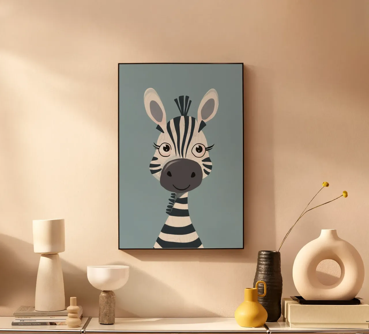 The Joyful Zebra alluminio dibond da wonderfolk