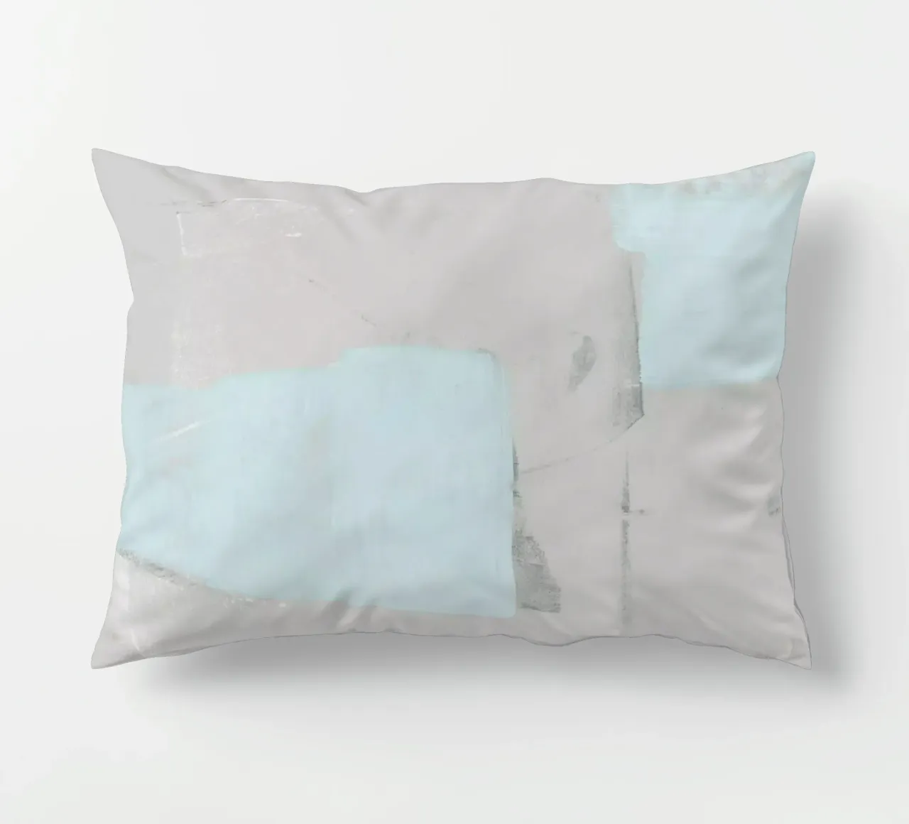 pale blue and grey cuscino da IRIS LEHNHARDT FINE ART