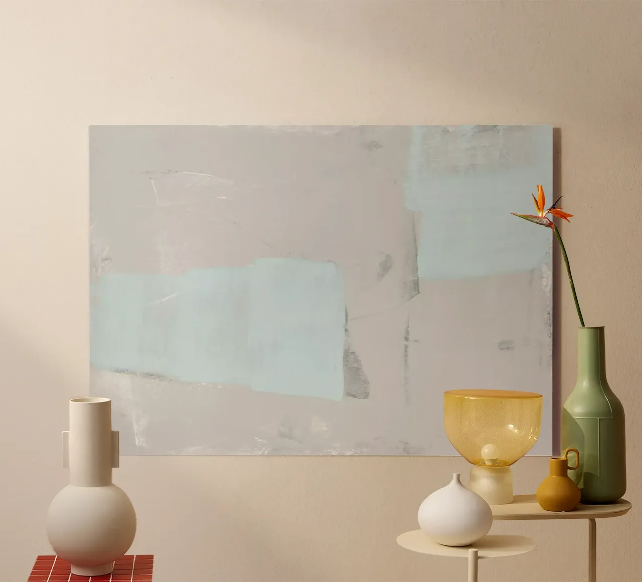 pale blue and grey plexiglass da IRIS LEHNHARDT FINE ART