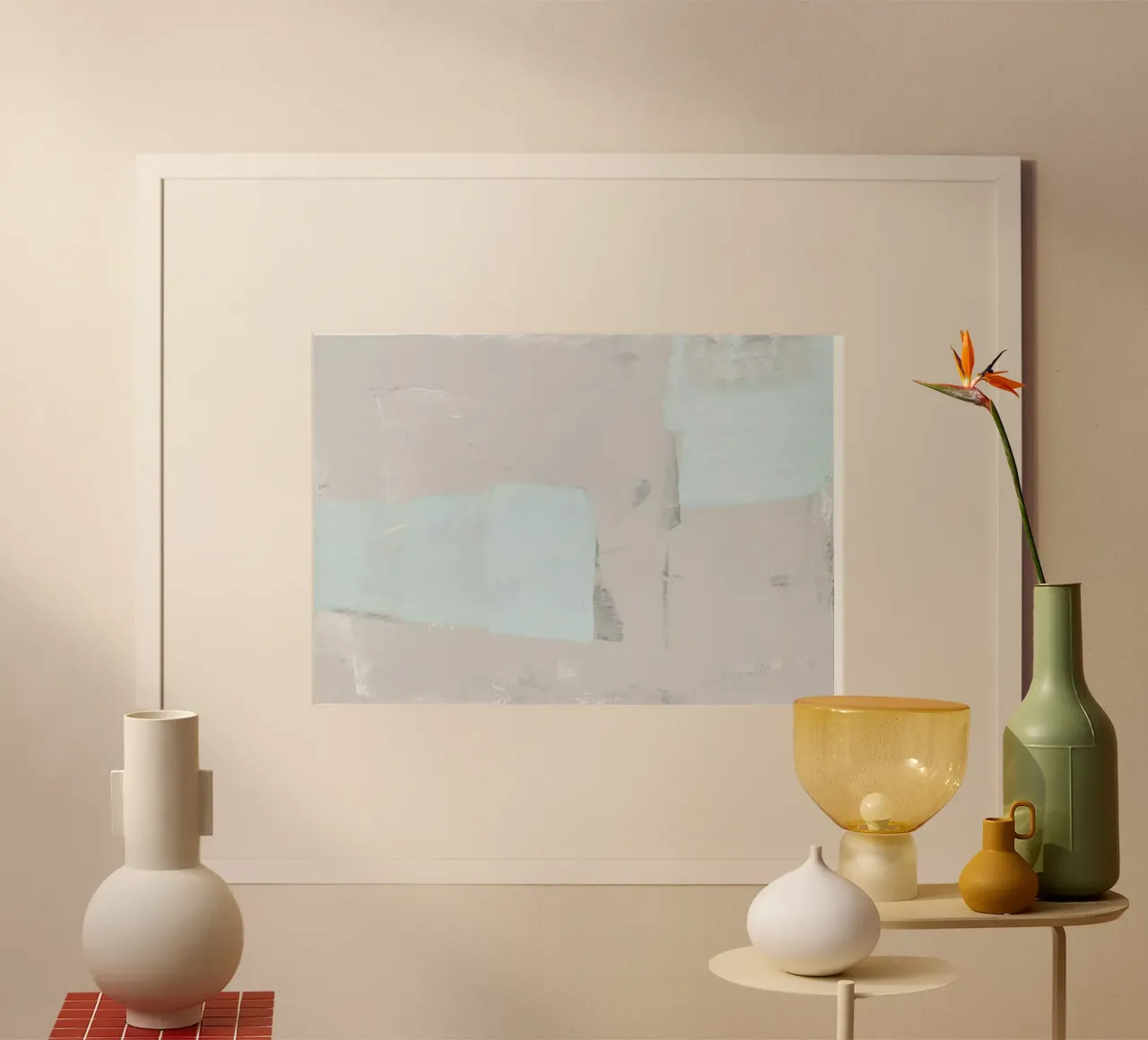 pale blue and grey poster da IRIS LEHNHARDT FINE ART